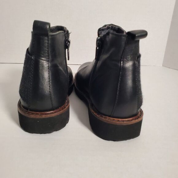 Zara Boys Leather Black Boots. Size 30 EU. SKU# B-14 - Picture 5 of 16